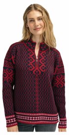 Dale of Norway Leknes Womens Knit Sweater Black Red