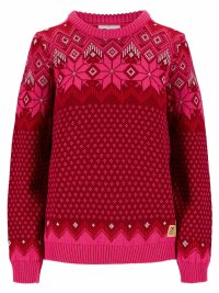 Dale of Norway Vilja womens woollen sweater pink red