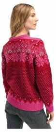 Dale of Norway Vilja womens woollen sweater pink red