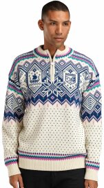 Dale of Norway 2025 Trondheim Mens Wool Sweater Blue White