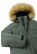 Kids waterproof down jacket Serkkula Green