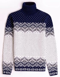 Dale of Norway Moritz Womens Merino Sweater Navy White