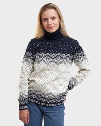 Dale of Norway Moritz Womens Merino Sweater Navy White