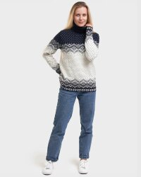 Dale of Norway Moritz Womens Merino Sweater Navy White