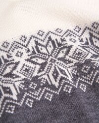 Natrual Style Ice Rose Womens Merino Wool Jumper Navy White