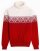 Natrual Style Ice Rose Womens Merino Wool Jumper Navy White