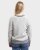 Natural Style Iceland Womens Braided High Neck Wool Jumper White