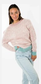 Fuza Wool Astra Womenss Merino Sweater Dark Rose