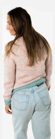 Fuza Wool Astra Womenss Merino Sweater Dark Rose